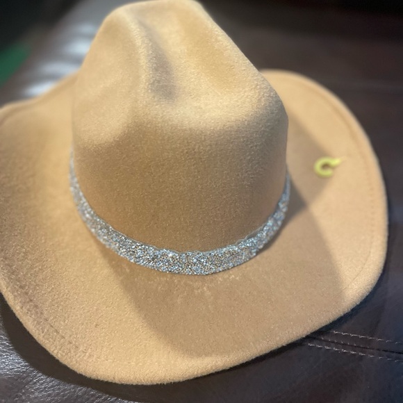 Vintage Western Cowboy Hat with glitter glitzy band OSFM - Picture 4 of 5